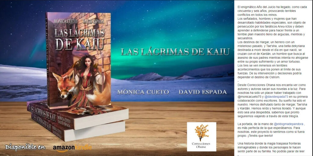 Reseña de Las lágrimas de Kaiu, por Bea Ohana ⭐⭐⭐⭐⭐. 